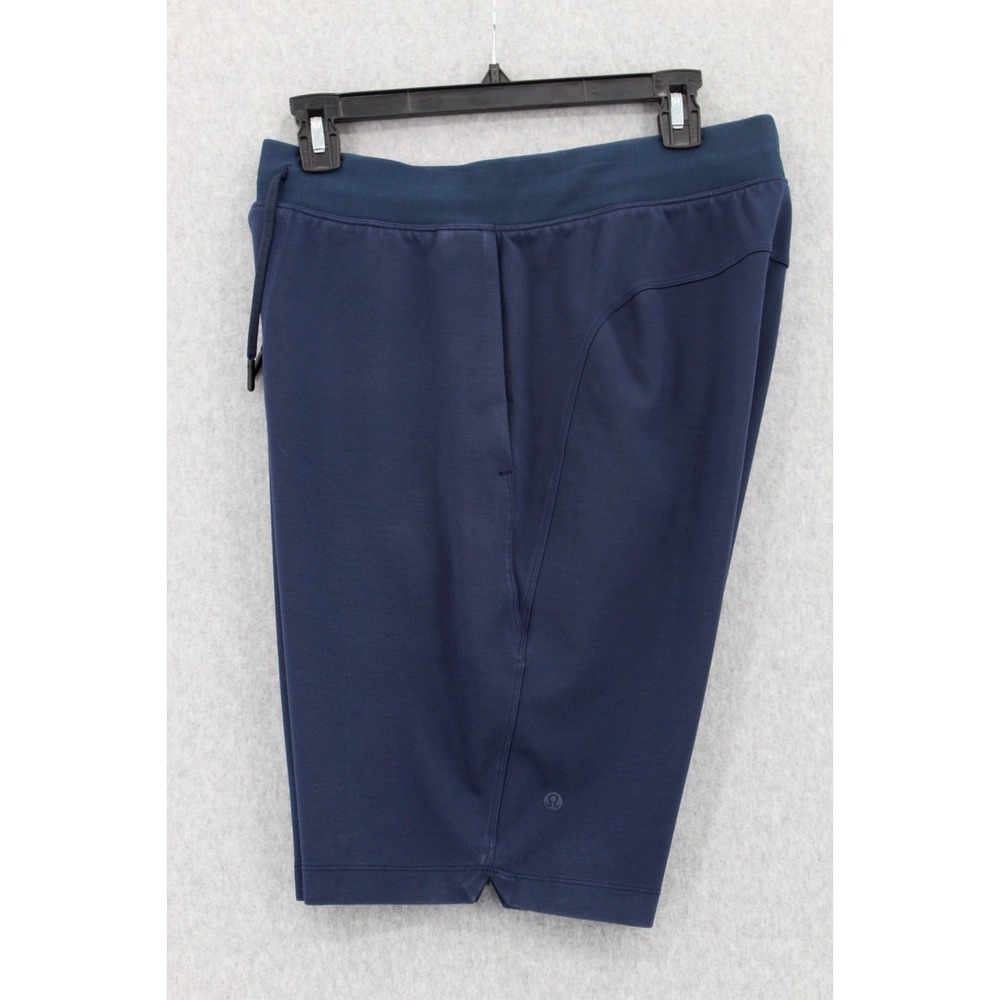 Lululemon Shorts Mens Medium Blue Pockets Drawstring Thick Heavy Weight - Picture 6 of 15